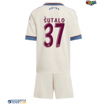 Otroški Nogometni dresi Ajax Josip Sutalo #37 Tretji 2025-26 Kratek Rokav (+ Kratke hlače)